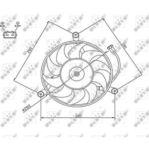 NRF Radiator Fan 47745