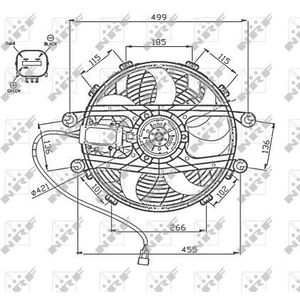 NRF Radiator Fan 47747