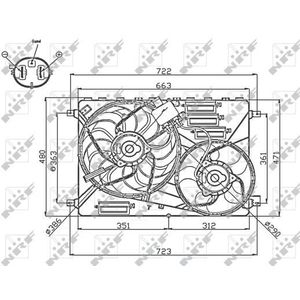 NRF Radiator Fan 47756