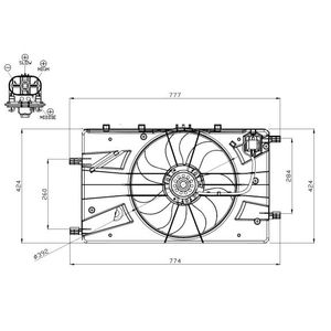 NRF Radiator Fan 47878