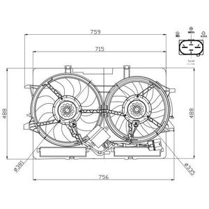 NRF Radiator Fan 47938
