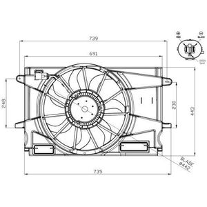 NRF Radiator Fan 47951