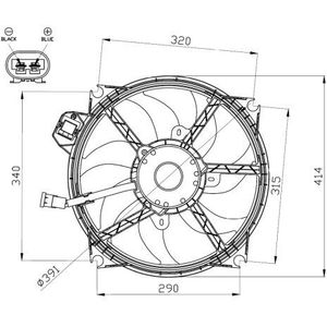 NRF Radiator Fan 47965