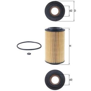 Mahle Oil Filter OX153D1