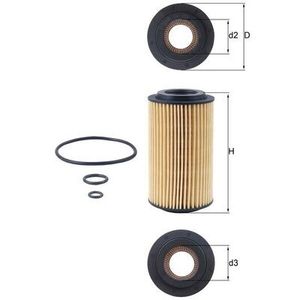 Mahle Oil Filter OX153D3