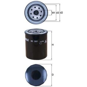 Mahle Oil Filter OC581