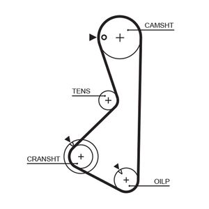 Gates Timing Belt 5075XS