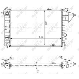 NRF Radiator 513508A