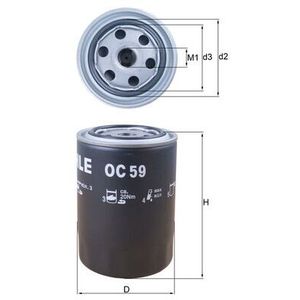 Mahle Oil Filter OC59