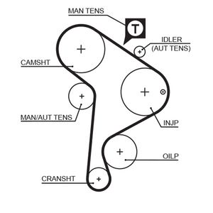 Gates Timing Belt 5223XS
