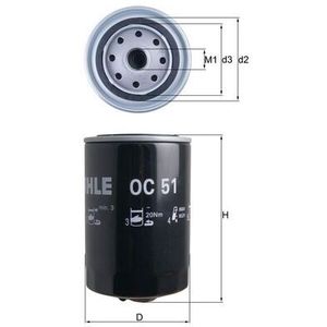 Mahle Oil Filter OC51