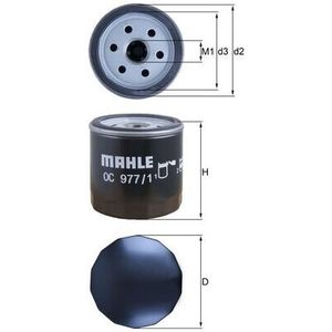 Mahle Oil Filter OC977/1