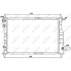 NRF Radiator 53068