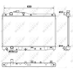 NRF Radiator 53180