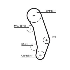 Gates Timing Belt 5346XS