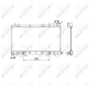 NRF Radiator 53596