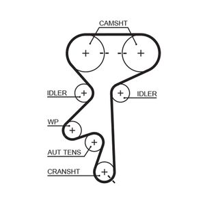 Gates Timing Belt 5369XS