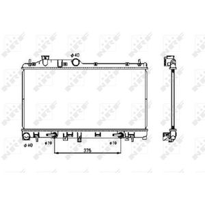 NRF Radiator 53700