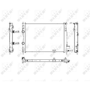 NRF Radiator 53756