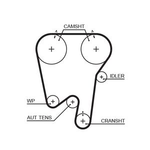 Gates Timing Belt 5378XS