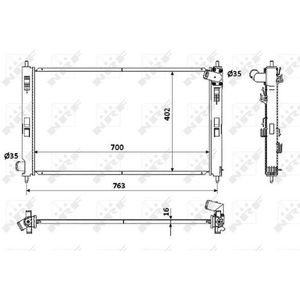 NRF Radiator 53906