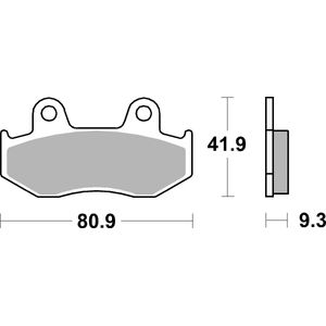 Brembo Motorcycle Brake Pads Set Front 07038
