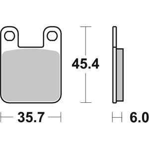 Brembo Motorcycle Brake Pads Set 07044