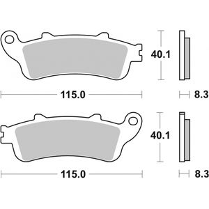 Brembo Motorcycle Brake Pads Set Rear 07HO43SP
