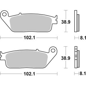 Brembo Motorcycle Brake Pads Set 07HO30SA