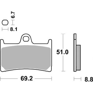 Brembo Brake Pads Set 07YA23SR