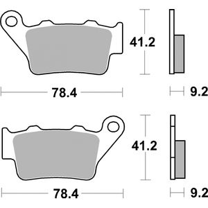 Brembo Motorcycle Brake Pads Set 07BB02SD