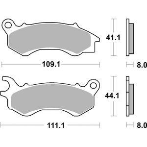 Brembo Motorcycle Brake Pads Set Front 07090