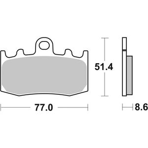 Brembo Brake Pads Set 07BB2607