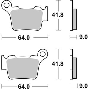 Brembo Motorcycle Brake Pads Set 07BB27SD