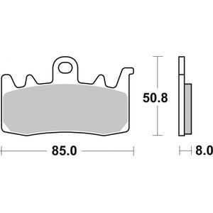 Brembo Motorcycle Brake Pads Set 07BB38SA