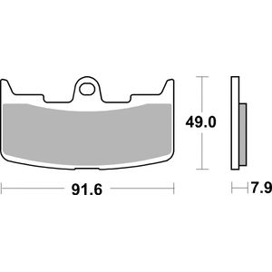 Brembo Motorcycle Brake Pads Set Front 07GR68SA