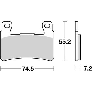 Brembo Brake Pads Set 07HO4507