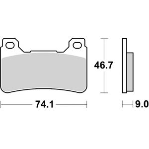 Brembo Brake Pads Set 07HO50SR