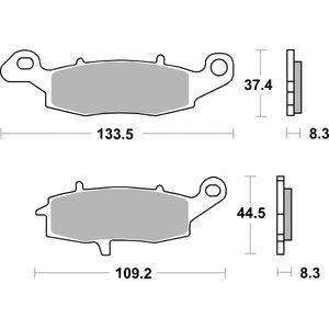 Brembo Motorcycle Brake Pads Set 07KA18SA