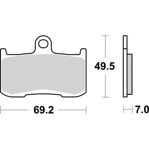 Brembo Motorcycle Brake Pads Set 07KA23SA