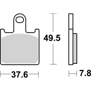 Brembo Motorcycle Brake Pads Set 07KA28SA