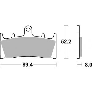 Brembo Motorcycle Brake Pads Set Front 07SU19SA