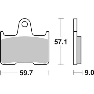 Brembo Motorcycle Brake Pads Set Rear 07SU25SP