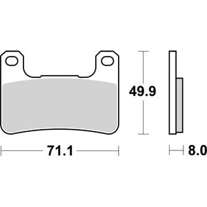 Brembo Motorcycle Brake Pads Set Front 07SU27SA