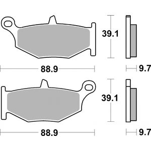 Brembo Motorcycle Brake Pads Set 07SU32SP