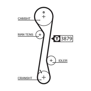 Gates Timing Belt 5457XS