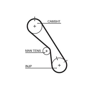 Gates Timing Belt 5474XS