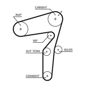 Gates Timing Belt 5623XS