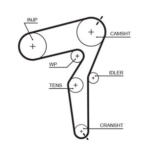 Gates Timing Belt 5650XS