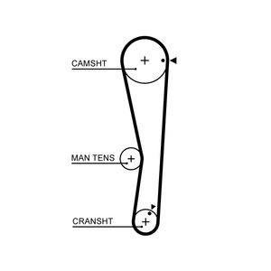 Gates Timing Belt 5687XS
